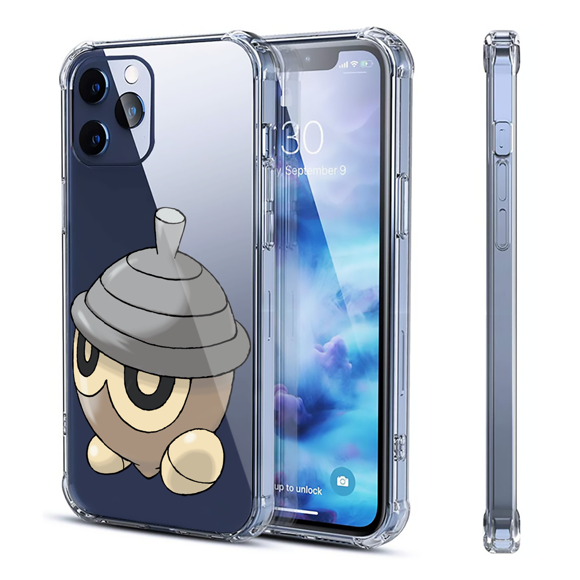 （画像用） ポケットモンスター Pokémon 【iPhone 12シリーズ対応】透明スマホケース（クリアソフトケース）
